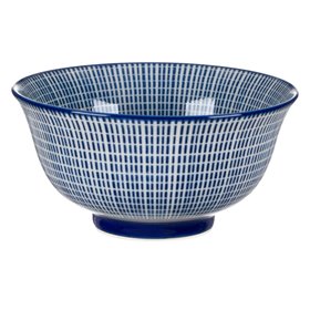 Μπολ Κεραμικό Μπλε Ριγέ 250 ml