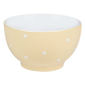 Μπολ Σερβιρίσματος Κεραμικό Κίτρινο Πουά 650 ml