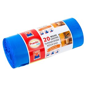 Σακούλες Απορριμμάτων Μπλε με Χερούλια 30 lt - 20 τμχ.