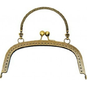 Μεταλλικό Χερούλι Ανάγλυφο Χειροποίητης Τσάντας 16.5cm