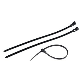 Δεματικά Πλαστικά Μαύρα Επαναχρησιμοποιούμενα 30x0.48 cm - 45 τμχ.