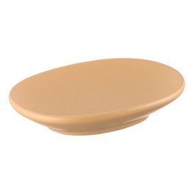Σαπουνοθήκη Κεραμική Μπεζ Οβάλ 12x9x2cm