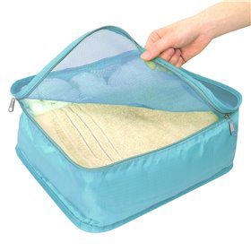 Θήκη Αποθήκευσης Ταξιδίου Τυρκουάζ 30x22x12 cm