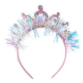 Στέκα Μαλλιών Παιδική Ολογραφικό Στέμμα Tinsel