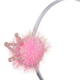 Στέκα Πάρτι Ροζ Πον Πον Ολογραφικό Tinsel Κορώνες 