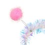 Αποκριάτικη Στέκα Παιδική Ολογραφικό Tinsel Ροζ Πον Πον
