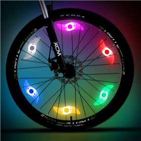 Φωτάκι για Ρόδα Ποδηλάτου LED Πολύχρωμο 12.5 cm