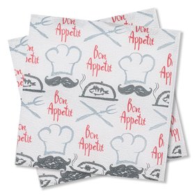 Χαρτοπετσέτες Λευκές Bon Appetit 33x33 cm - 80 τμχ.