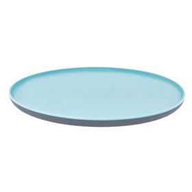 Πιάτο Φαγητού Πλαστικό Τιρκουάζ Γκρι 25 cm