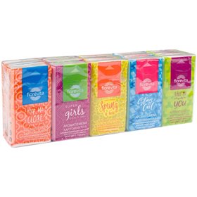 Χαρτομάντηλα Tριών Φύλλων Αρωματικά Fiorevita - 10 τμχ.