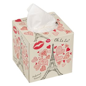 Χαρτομάντηλα Αρωματισμένα Κουτί Κύβος 2 ply Paris - 100 τμχ.