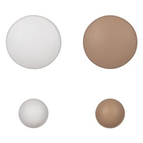 Προστατευτικό Αυτοκόλλητο Πόρτας Λευκό Μπεζ 4cm &amp 2.2cm - 5 τμχ.