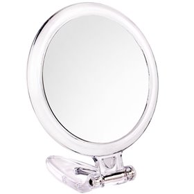 Καθρέφτης Ταξιδίου Στρογγυλός Διάφανος με Χερούλι 10 cm