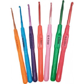 ΣΕΤ Βελονάκια Πλεξίματος Με Πλαστική Λαβή 7 Τεμάχια 2mm - 5mm