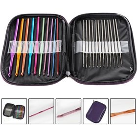 Σετ βελονακια πλεξιματος 22 ΤΕΜ. σε θήκη με φερμουάρ