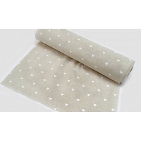 Ρολό Ύφασμα Φυσικό της Άμμου Λευκή Καρδιά 28cm