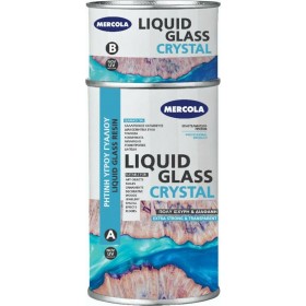 Mercola Liquid Glass Crystal UV Resistance Ρητίνη Υγρού Γυαλιού 2 Συστατικών 320gr