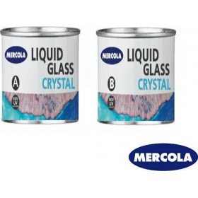 Mercola Liquid Glass Crystal Uv Resistance Ρητίνη Υγρού Γυαλιού 2 Συστατικών 300gr