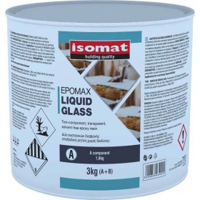 Isomat Epomax Liquid Glass (A+Β) Υγρό Γυαλί Δύο Συστατικών 3000ml Isomat Epomax Liquid Glass (A+Β) Υγρό Γυαλί Δύο Συστατικών 3000ml