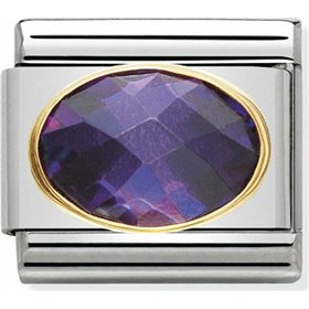 Nomination Composable Classic Link Ασήμι 925 με Μωβ Ζιργκόν Nomination Composable Classic Link Ασήμι 925 με Μωβ Ζιργκόν