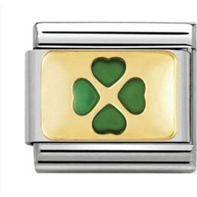 Nomination Composable Classic Link με Τετράφυλλο Τριφύλλι Χρυσό 18Κ Nomination Composable Classic Link με Τετράφυλλο Τριφύλλι Χρυσό 18Κ