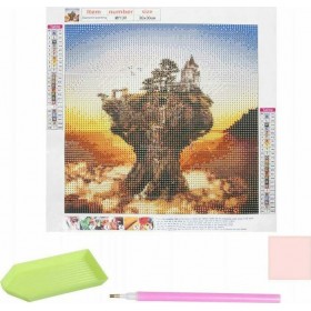 Mosaic Art Δέντρο Καμβάς Diamond Painting Κιτ 40x30cm Mosaic Art Δέντρο Καμβάς Diamond Painting Κιτ 40x30cm