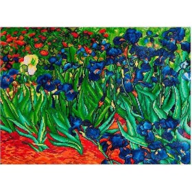 Diamond Dotz Irises Van Gogh Καμβάς Diamond Painting Κιτ Diamond Dotz Irises Van Gogh Καμβάς Diamond Painting Κιτ