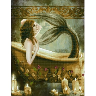 Diamond Dotz Bath Time Mermaid Καμβάς Diamond Painting Κιτ