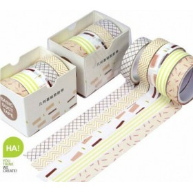 Houseart Χρωματιστή Ταινία Διακόσμησης Σετ 5 τμχ 1x200εκ. Houseart Χρωματιστή Ταινία Διακόσμησης Σετ 5 τμχ 1x200εκ.