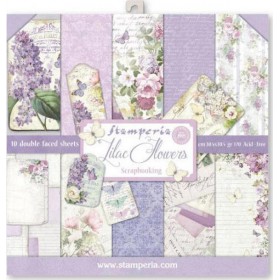 Σετ 10 Χαρτιά Scrapbooking Lilah Flowers 31x31x0.6cm 190gr Stamperia Σετ 10 Χαρτιά Scrapbooking Lilah Flowers 31x31x0.6cm 190gr Stamperia