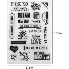 Στάμπα σιλικόνης "THANK YOU"