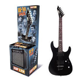 ESP Ηλεκτρική Κιθάρα M-10 με HH Διάταξη Μαγνητών και Tremolo Ταστιέρα Rosewood σε Χρώμα Black