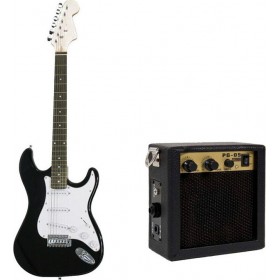 Hoppline Ηλεκτρική Κιθάρα HOP1000983-2 με SSS Διάταξη Μαγνητών σε Χρώμα Black