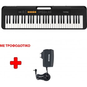 Casio Αρμόνιο CT-S100 + Power Supply με Τροφοδοτικό με 61 Πλήκτρα Τυπικής Αφής Μαύρο Casio Αρμόνιο CT-S100 + Power Supply με Τροφοδοτικό με 61 Πλήκτρα Τυπικής Αφής Μαύρο