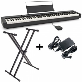 Casio Ηλεκτρικό Stage Πιάνο CDP-S110 Με Βάση Και Τροφοδοτικό Set με 88 Βαρυκεντρισμένα Πλήκτρα και Σύνδεση με Ακουστικά και Υπολ