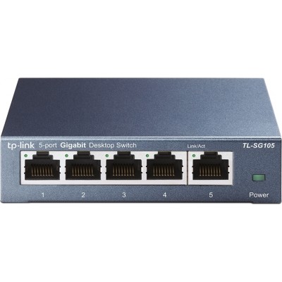 TP-LINK TL-SG105 v4 Unmanaged L2 Switch με 5 Θύρες Gigabit (1Gbps) Ethernet