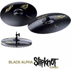 "Paiste Σετ Πιατινιών με Θήκη Μεταφοράς Alpha Black Slipknot Edition (14"" Hi-Hat Paiste Σετ Πιατινιών με Θήκη Μεταφοράς Alpha Black Slipknot Edition (14" Hi-Hat, 18" Crash, 20" Ride)