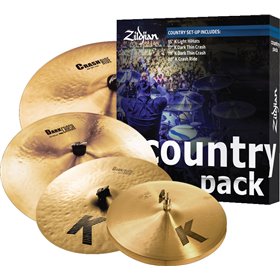 "Zildjian Σετ Πιατινιών K Country Cymbal Set (15"" Hi-Hat Zildjian Σετ Πιατινιών K Country Cymbal Set (15" Hi-Hat, 17" Crash, 19" Crash, 20" Ride)