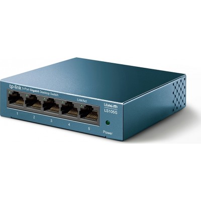 TP-LINK LS105G Unmanaged L2 Switch με 5 Θύρες Gigabit (1Gbps) Ethernet