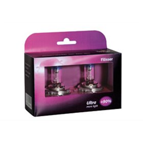 ΛΑΜΠΕΣ H4 12V 60/55W P43 ULTRA +90% SET ΛΑΜΠΕΣ H4 12V 60/55W P43 ULTRA +90% SET