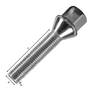 ΜΠΟΥΛΟΝΙ ΑΠΛΟ ΚΩΝΙΚΟ 12x1.25 45mm 17ΚΛΕΙΔΙ