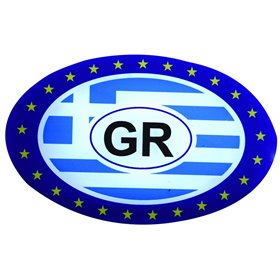 ΑΥΤΟΚΟΛΛΗΤΟ ΣΗΜΑ GR ΧΑΡΤΗΣ OVAL