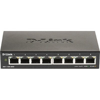 D-Link DGS-1100 V2 Managed L2 Switch με 8 Θύρες Gigabit (1Gbps) Ethernet