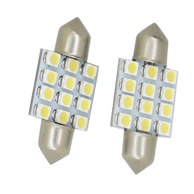 LED ΑΠΛΑ ΣΩΛΗΝΩΤΑ 12V 12pcs FLUX 36mm