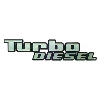 ΣΗΜΑ ΑΥΤΟΚΟΛΛΗΤΟ TURBO DIESEL ΑΣΗΜΙ