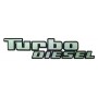 ΣΗΜΑ ΑΥΤΟΚΟΛΛΗΤΟ TURBO DIESEL ΑΣΗΜΙ