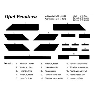 ΕΠΕΝΔΥΣΗ O. FRONTERA 2/92-9/96 15T