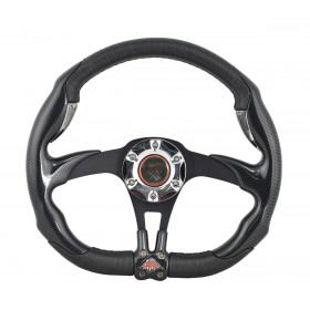 ΤΙΜΟΝΙ X4 CARBON ΔΕΡΜΑ LUX ΜΑΥΡΟ