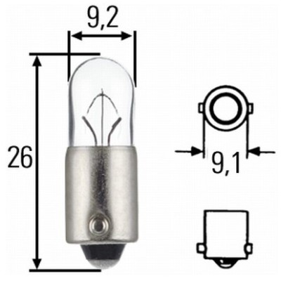 ΛΑΜΠΑ ΕΛΙΑ 4W 12V T4W