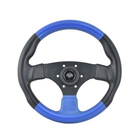 ΤΙΜΟΝΙ 105 32cm ΔΕΡΜΑΤΙΝΟ ΜΑΥΡΟ-ΜΠΛΕ